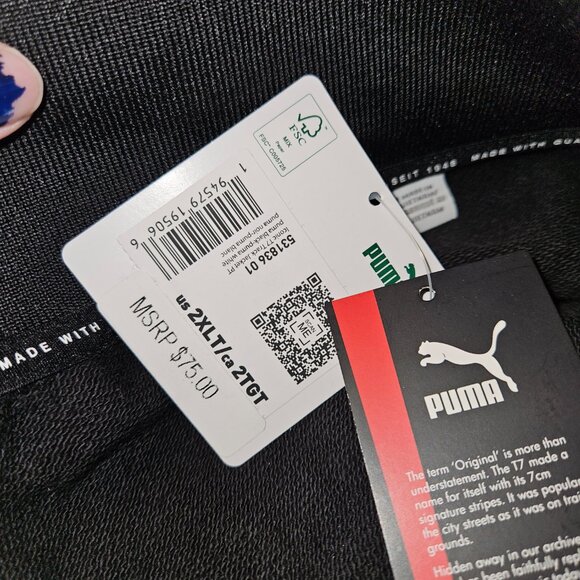 NWT Puma T7 Black & White Track Jacket (2XLT) - Picture 8 of 10